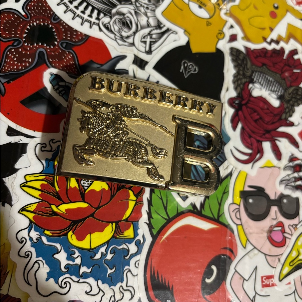 Burberry Gold Belt Buckle